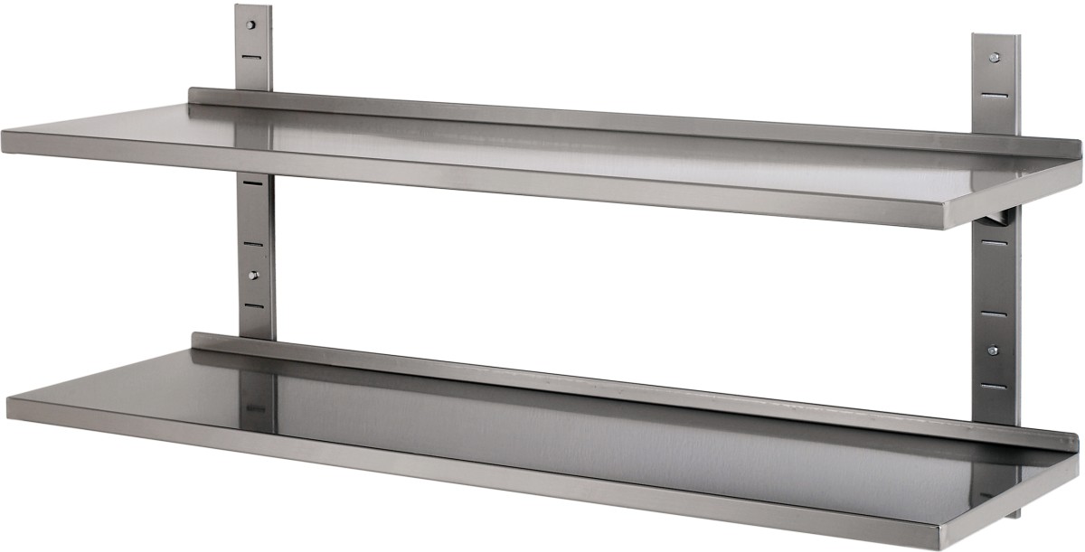  Bartscher Wall-mounting shelf 1200x355x27, SS 