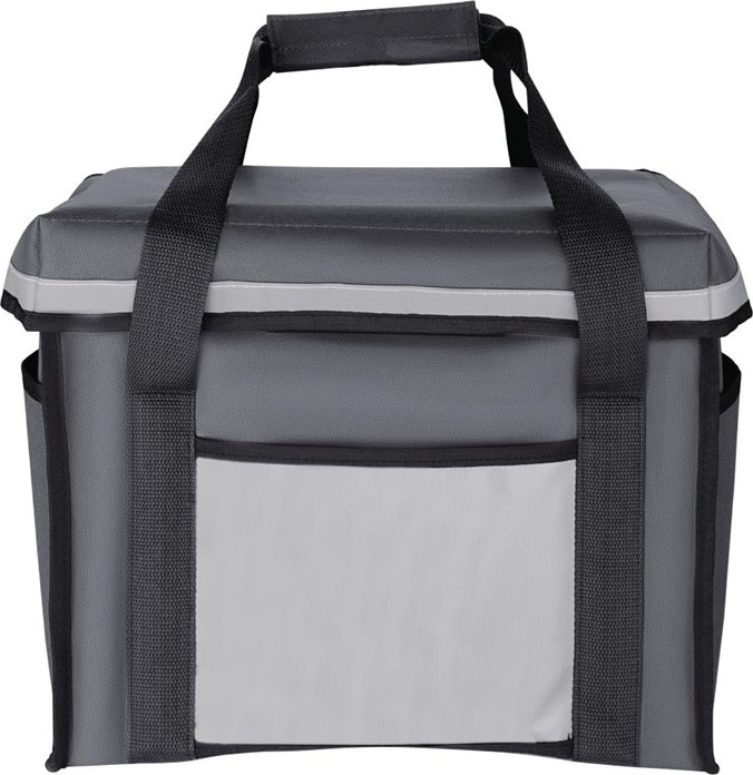  Vogue Insulated Folding Delivery Bag Grey 380x305x380mm 