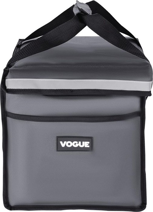  Vogue Insulated Folding Delivery Bag Grey 380x305x380mm 