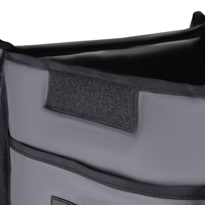  Vogue Insulated Folding Delivery Bag Grey 380x305x380mm 