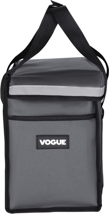  Vogue Insulated Top Loading Delivery Bag Grey 330x230x330mm 