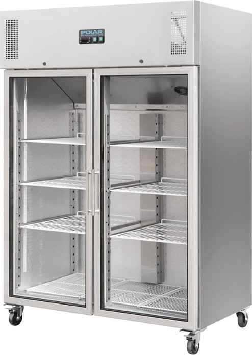  Polar G-Series Upright Double Door Gastro Display Fridge 1200Ltr 