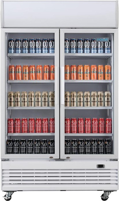  Polar G-Series Upright Display Cooler with Light Box 950Ltr 