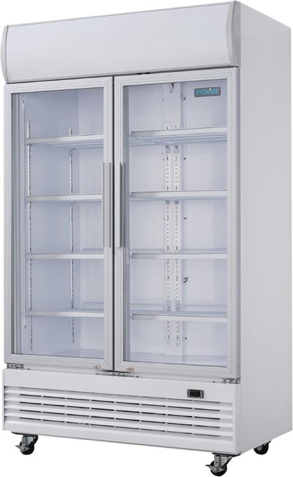  Polar G-Series Upright Display Cooler with Light Box 950Ltr 