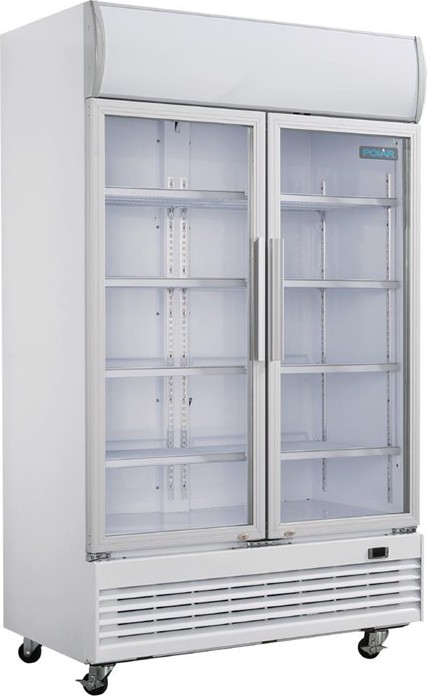  Polar G-Series Upright Display Cooler with Light Box 950Ltr 