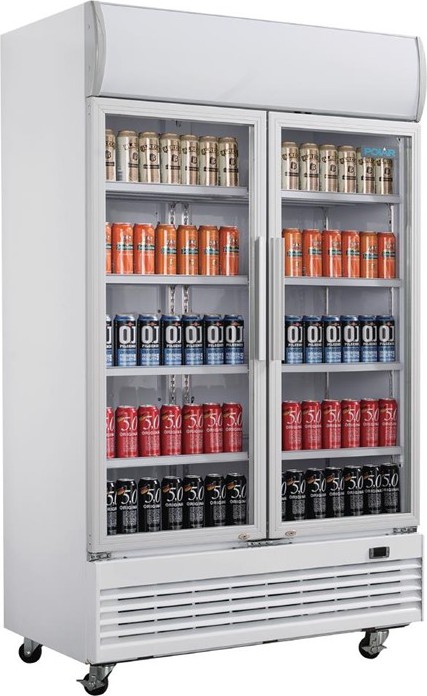  Polar G-Series Upright Display Cooler with Light Box 950Ltr 