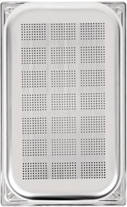  Vogue Heavy Duty Stainless Steel Perforated 1/1 Gastronorm Pan 100mm 