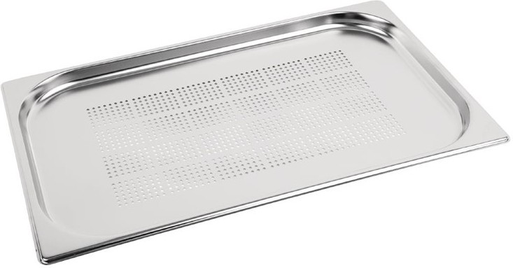  Vogue Stainless Steel Perforated 1/1 Gastronorm Pan 20mm 