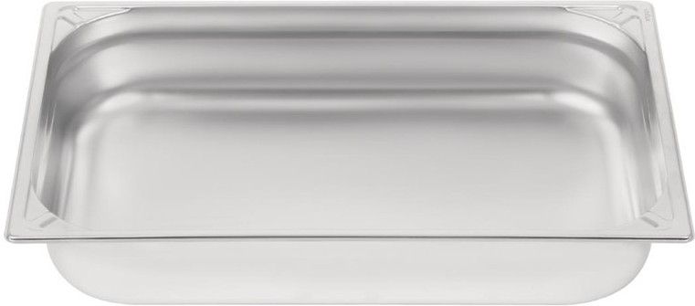  Vogue Heavy Duty Stainless Steel 1/1 Gastronorm Pan 100mm 
