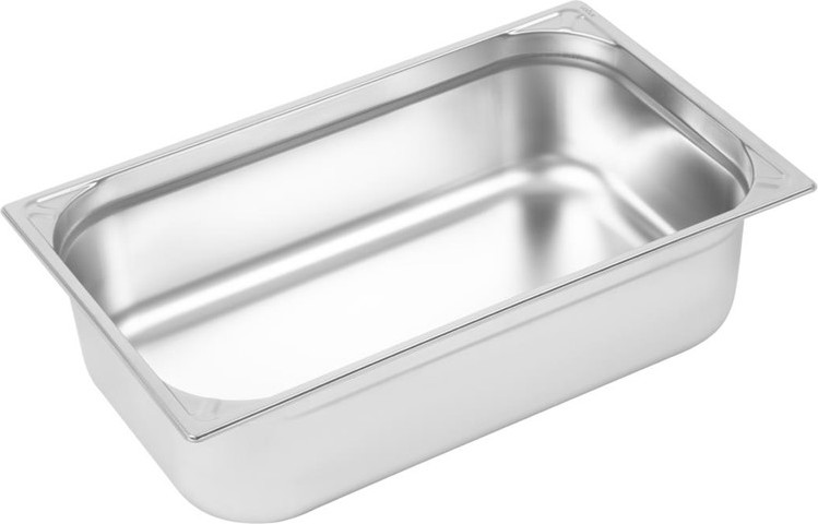  Vogue Heavy Duty Stainless Steel 1/1 Gastronorm Pan 150mm 