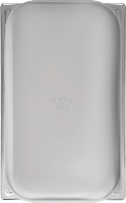  Vogue Heavy Duty Stainless Steel 1/1 Gastronorm Pan 150mm 
