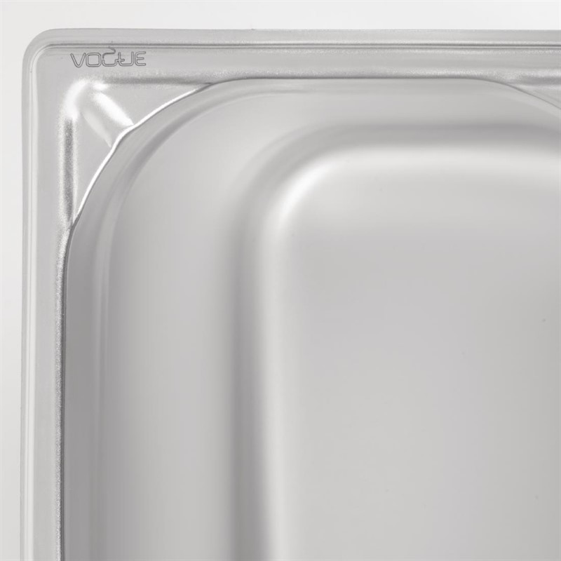  Vogue Heavy Duty Stainless Steel 1/3 Gastronorm Pan 200mm 