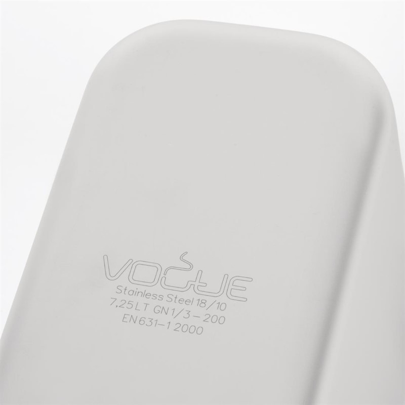  Vogue Heavy Duty Stainless Steel 1/3 Gastronorm Pan 200mm 