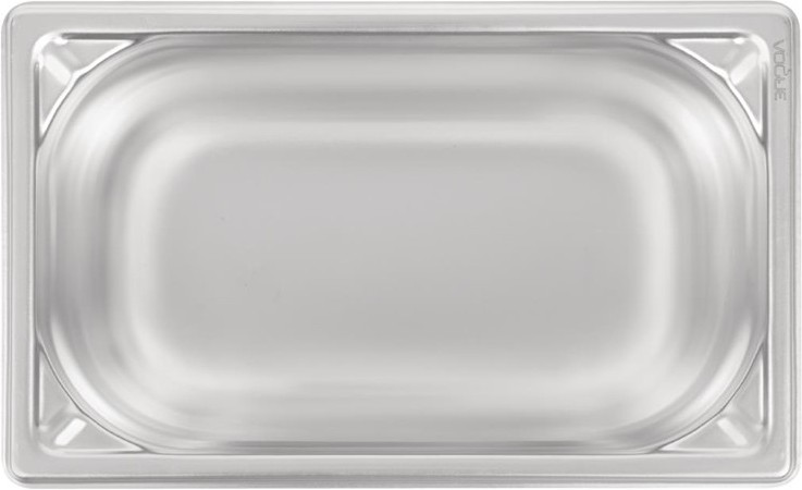  Vogue Heavy Duty Stainless Steel 1/4 Gastronorm Pan 150mm 
