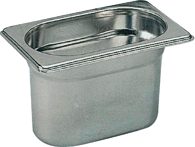  Matfer Bourgeat Stainless Steel 1/9 Gastronorm Pan 100mm 