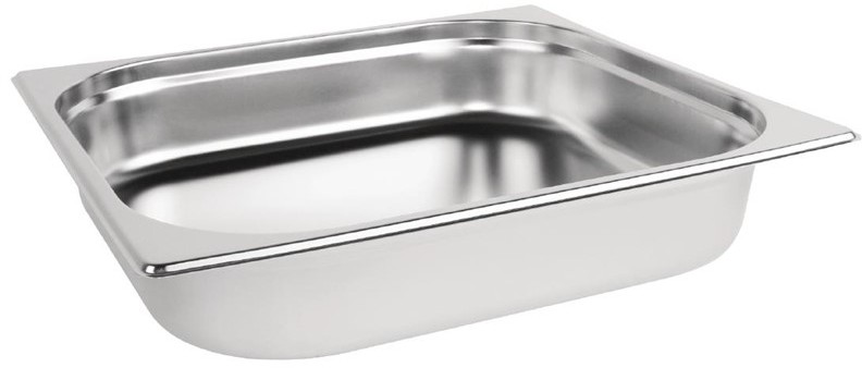  Vogue Stainless Steel 2/3 Gastronorm Pan 65mm 