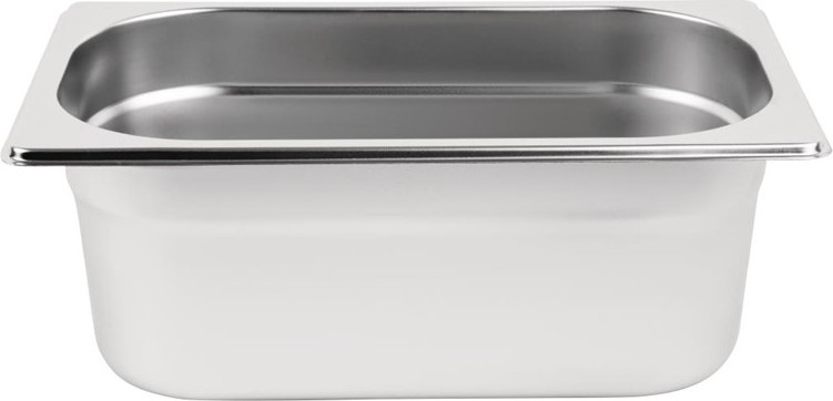  Vogue Stainless Steel Gastronorm Container Kit 1/4 (Pack of 5) 