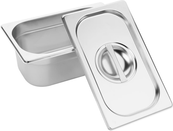  Vogue Gastronorm Pan Set with Lids 1/9 (Pack of 6) 
