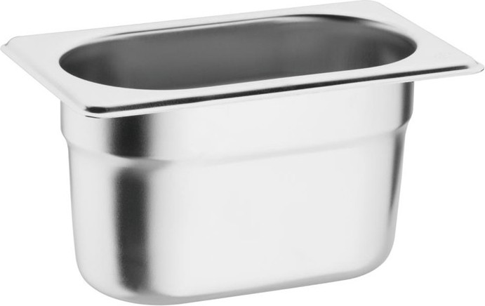  Vogue Gastronorm Pan Set with Lids 1/9 (Pack of 6) 
