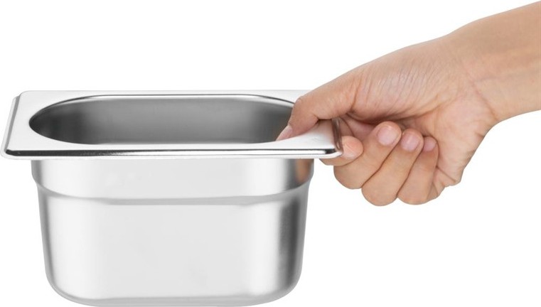  Vogue Gastronorm Pan Set with Lids 1/9 (Pack of 6) 