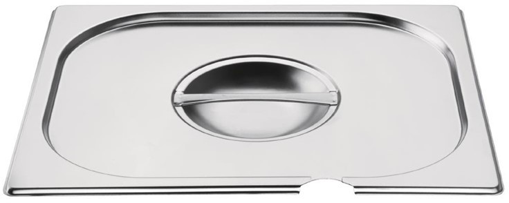  Vogue Stainless Steel 1/2 Gastronorm Notched Lid 