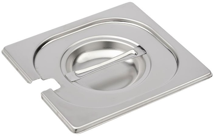  Gastro M Gastro-M Stainless Steel Notched Gastronorm Lid GN 1/6 