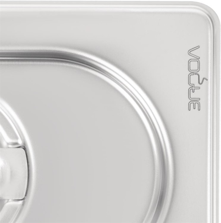  Vogue Heavy Duty Stainless Steel 1/9 Gastronorm Pan Lid 