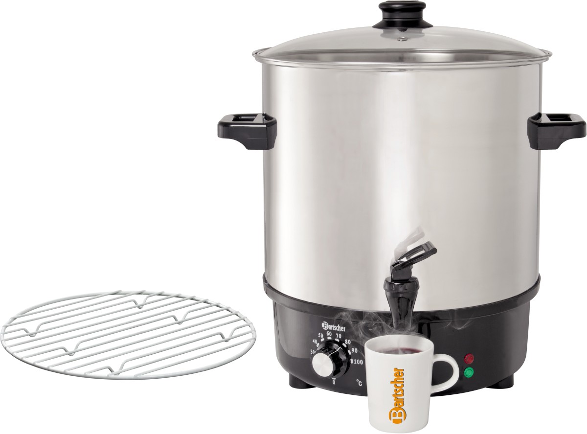  Bartscher Mulled wine pot, bl.w. canner 25L, SS 