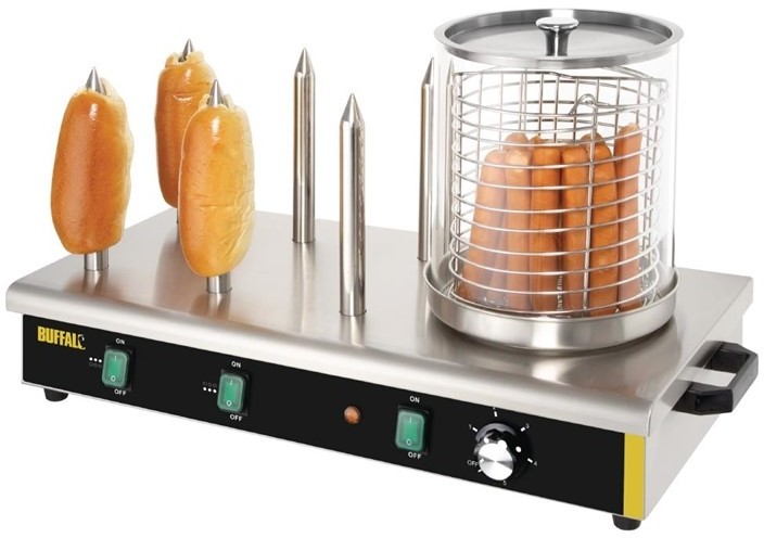  Buffalo Hot dog warmer with 6 spikes 