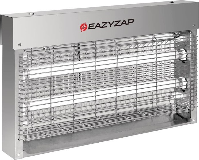  Eazyzap Energy Efficient Stainless Steel LED Fly Killer 150m&sup2; 