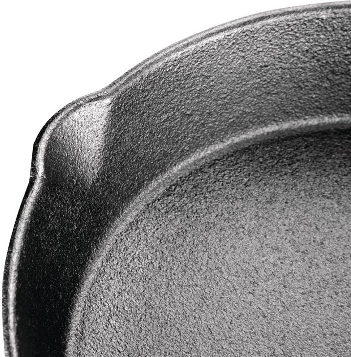  Vogue Round Cast Iron Skillet Pan 255mm 