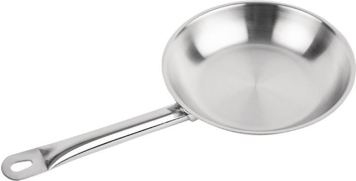  Vogue Stainless Steel Induction Frying Pan 200mm 