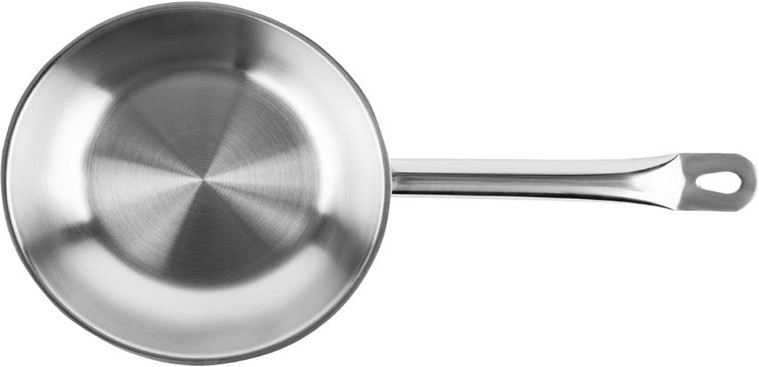  Vogue Stainless Steel Induction Frying Pan 200mm 