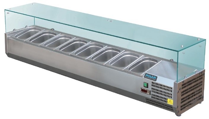  Polar G-Series Countertop Prep Fridge 8x 1/3GN 