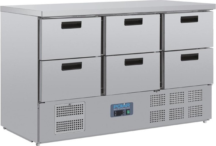  Polar G-Series Six Drawer Counter Fridge 