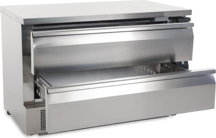  Polar U-Series Double Drawer Counter Fridge Freezer 6xGN 