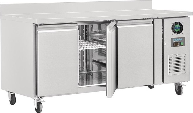  Polar U-Series Triple Door Counter Freezer with Upstand 417Ltr 