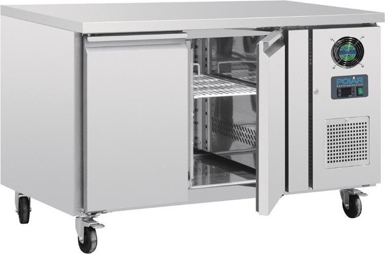  Polar U-Series Double Door Counter Freezer 282Ltr 