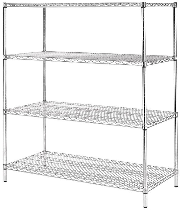  Vogue 4 Tier Wire Shelving Kit 1830x610mm 