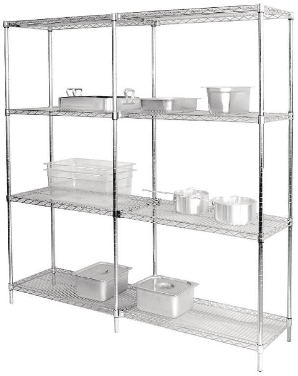  Vogue Chrome Wire Shelves 1525x457mm (Pack of 2) 