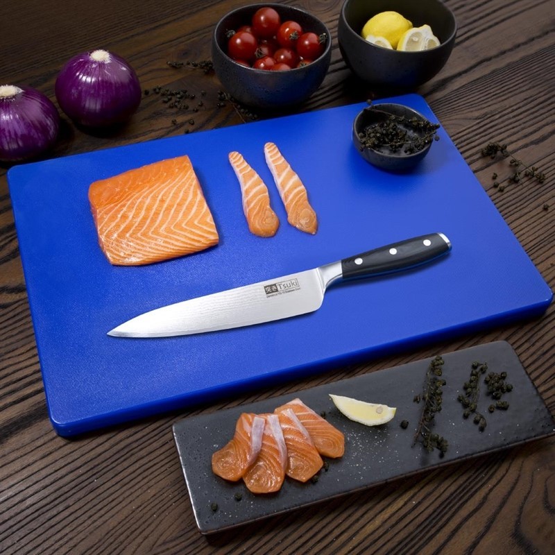  Hygiplas Extra Thick Low Density Blue Chopping Board Standard 