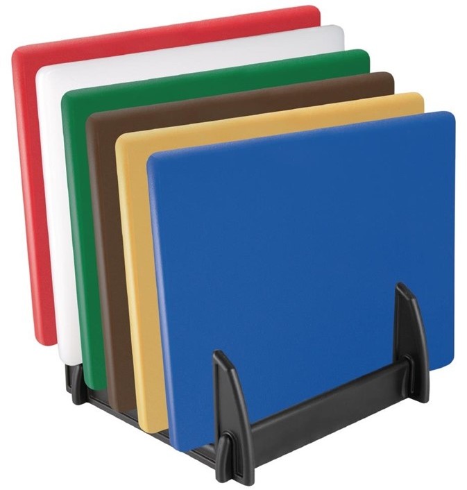  Hygiplas Black Plastic Chopping Board Rack Small 