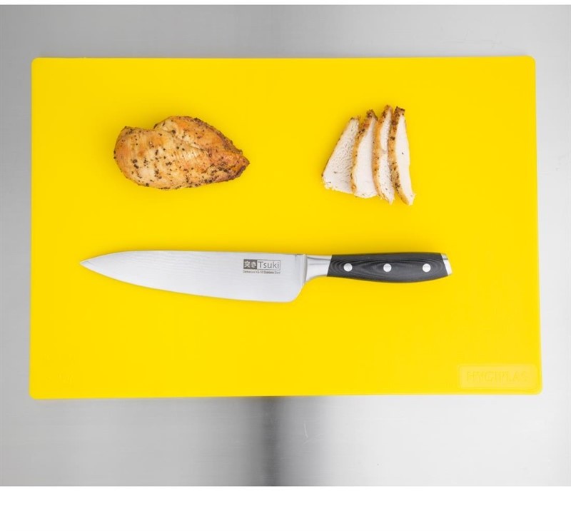  Hygiplas Anti-bacterial Low Density Chopping Board Yellow 