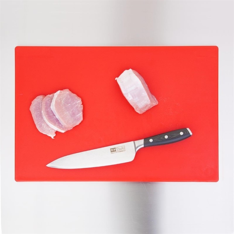  Hygiplas Extra Thick Low Density Red Chopping Board Large 