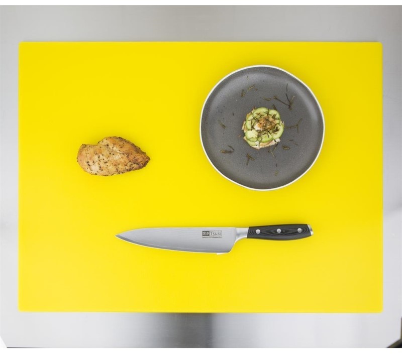  Hygiplas Low Density Yellow Chopping Board Large 