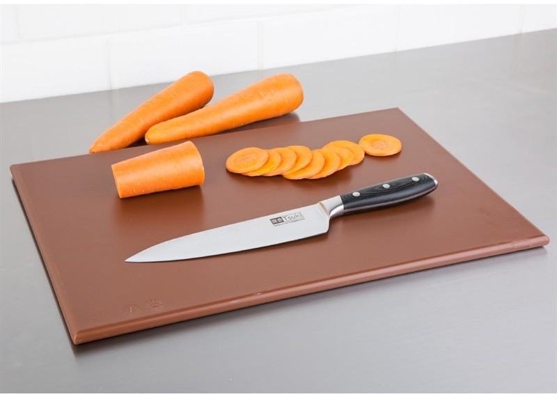  Hygiplas High Density Brown Chopping Board Standard 