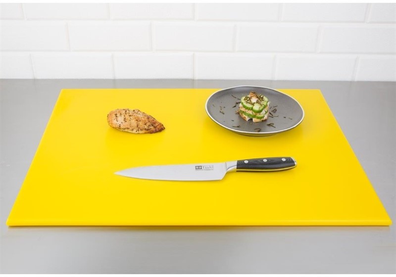 Hygiplas High Density Yellow Chopping Board Large 