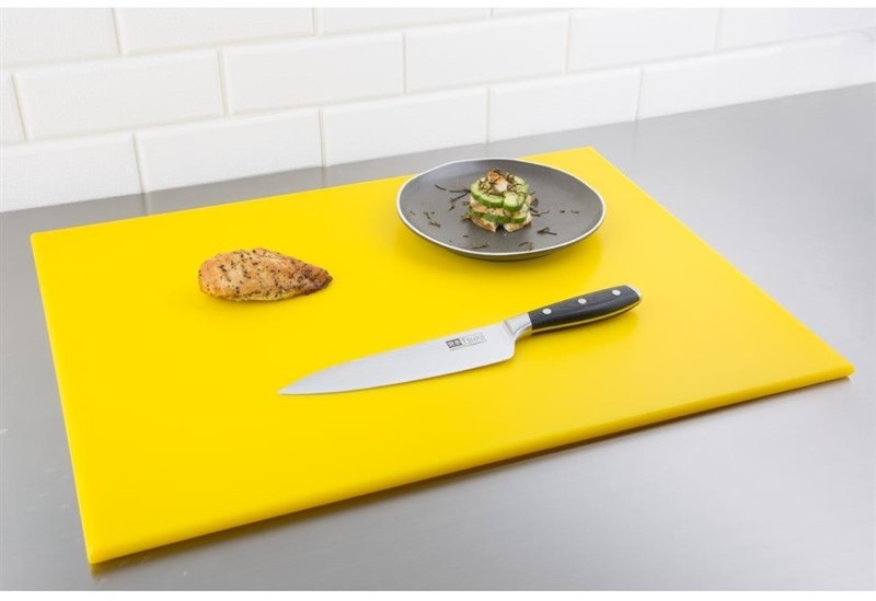  Hygiplas High Density Yellow Chopping Board Large 