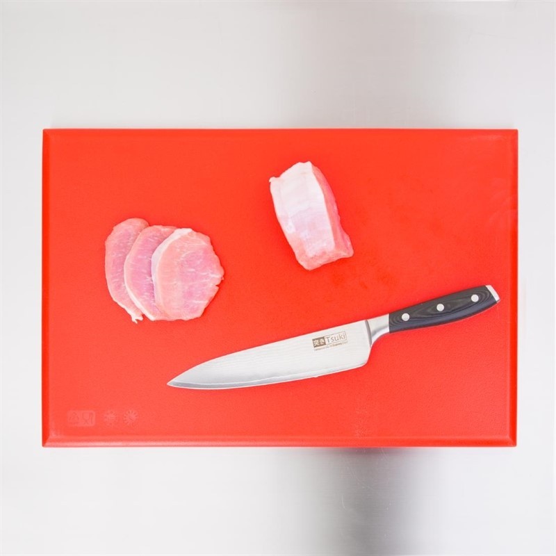  Hygiplas Extra Thick High Density Red Chopping Board Standard 