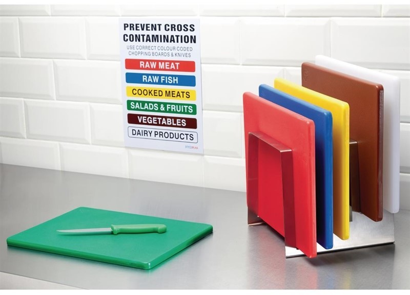  Hygiplas Low Density Blue Chopping Board Standard 